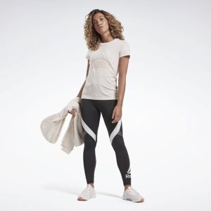 Reebok Training Essentials Logo T Shirt Damen - Weiß - DE 431-ISH